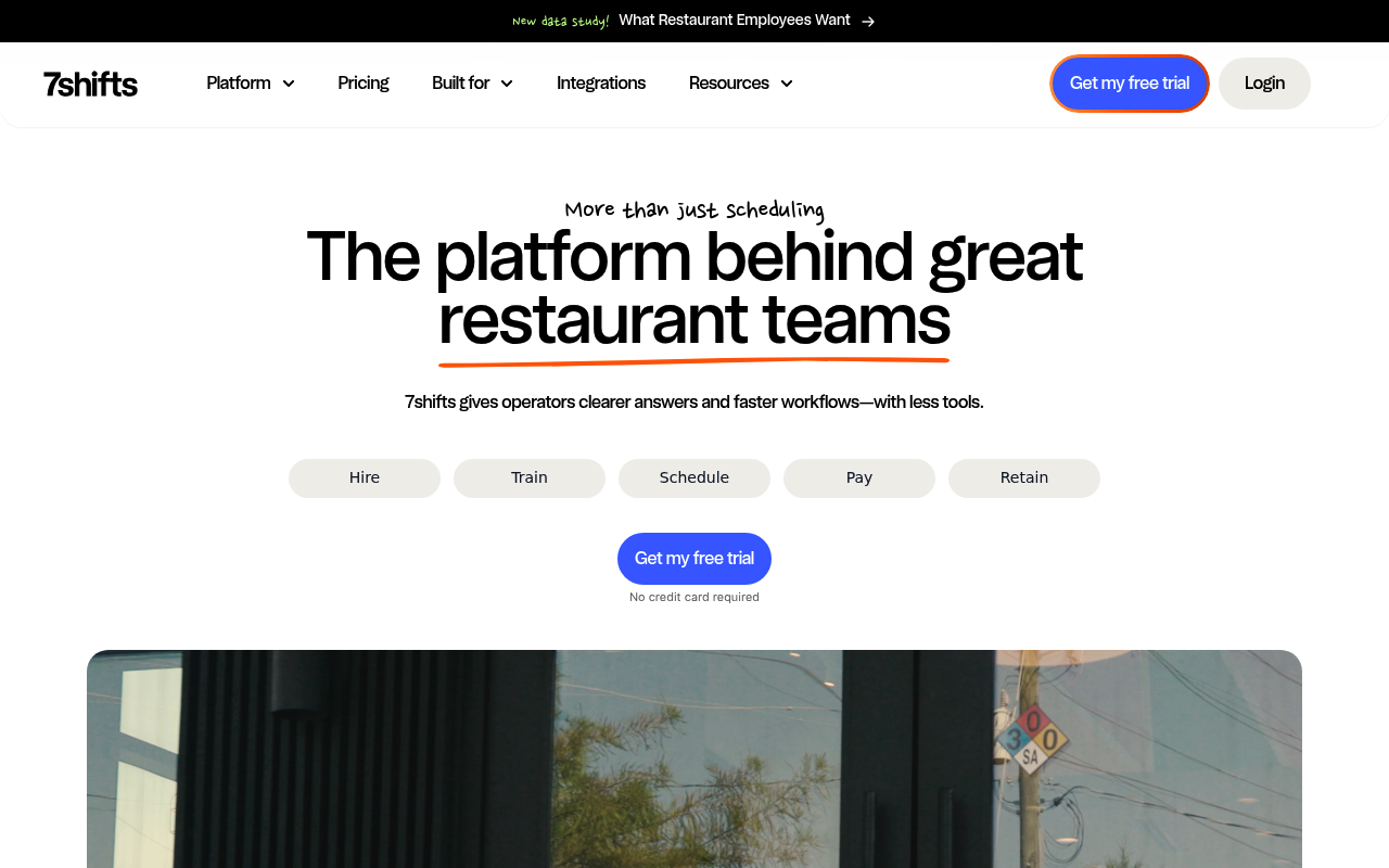 7shifts website screenshot