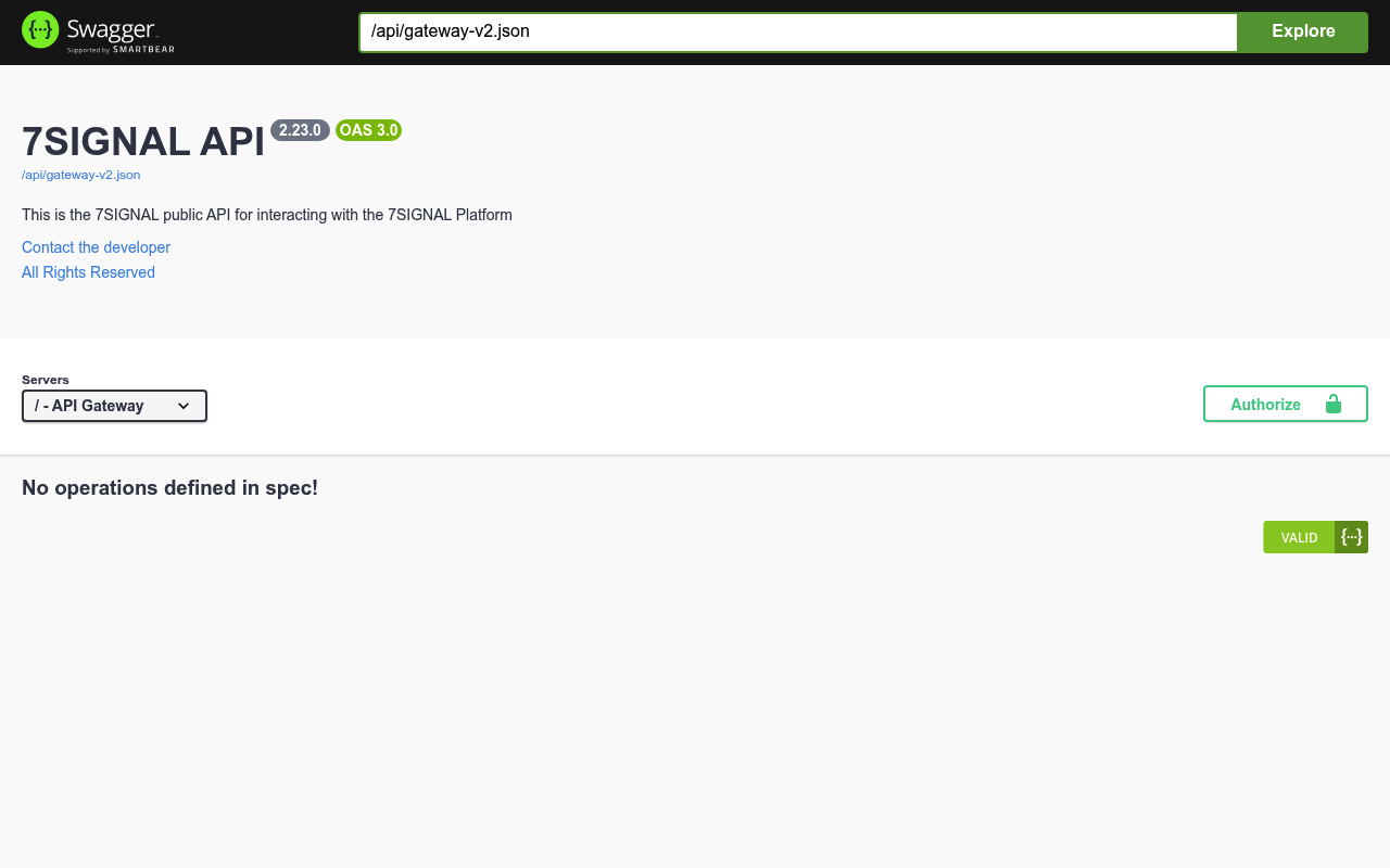 7SIGNAL website screenshot