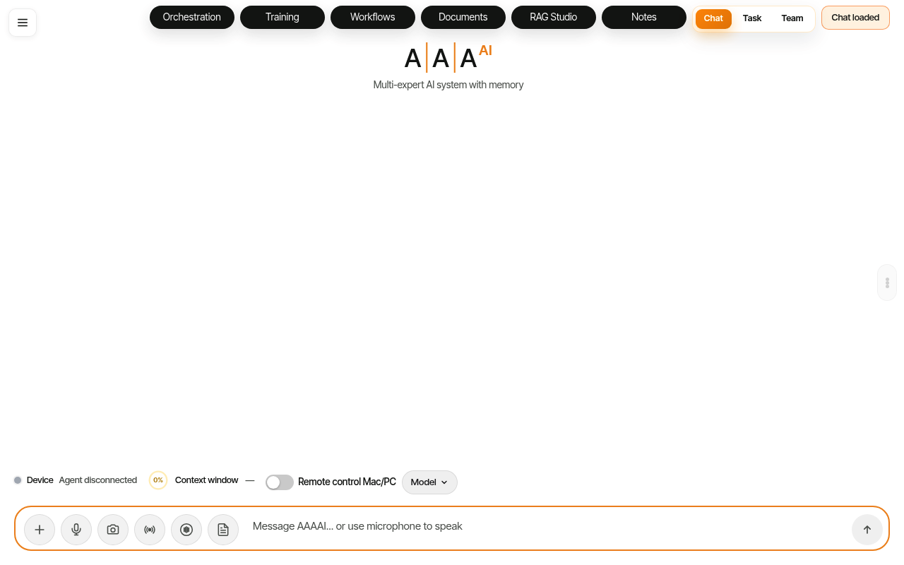 AAA AI website screenshot