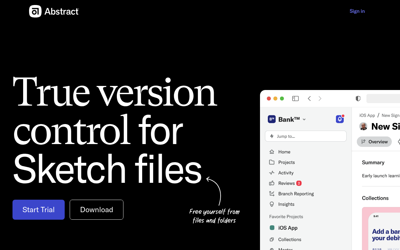 Abstract website screenshot