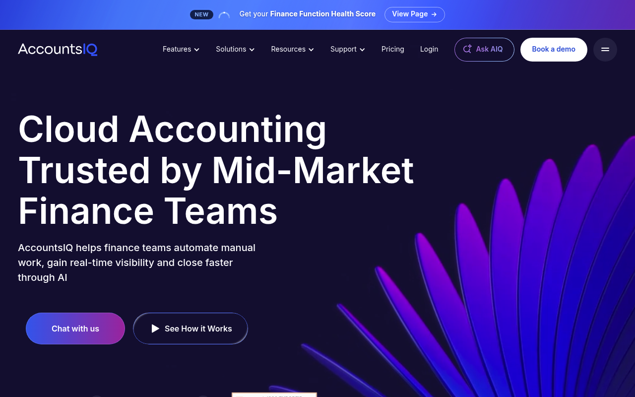 AccountsIQ website screenshot