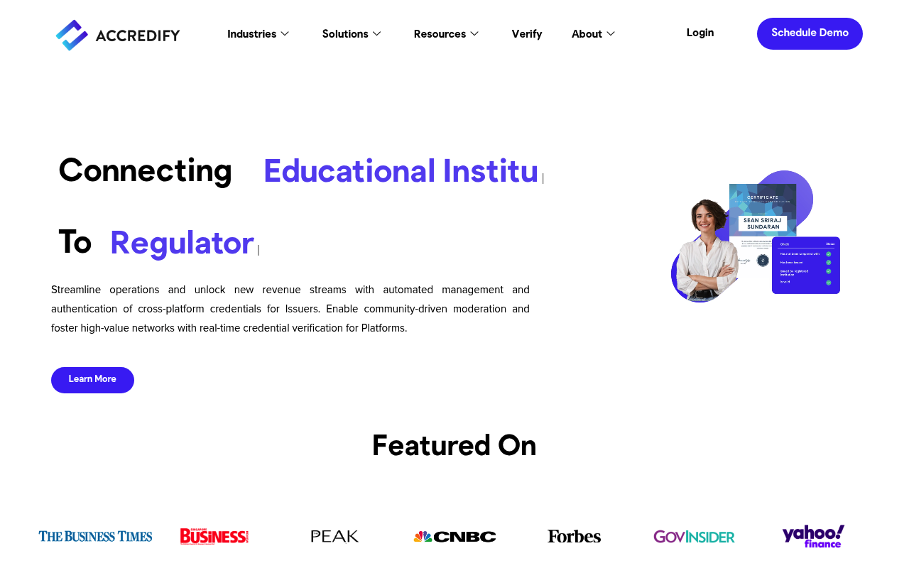 Accredify screenshot