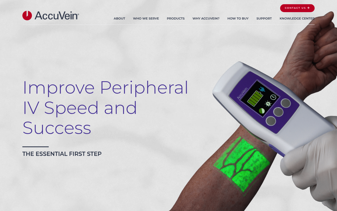 AccuVein screenshot