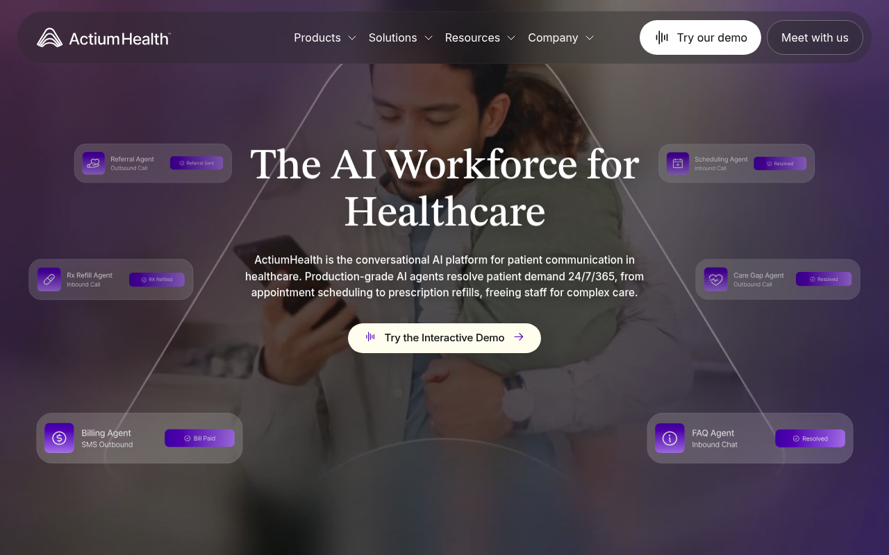 Actium Health screenshot