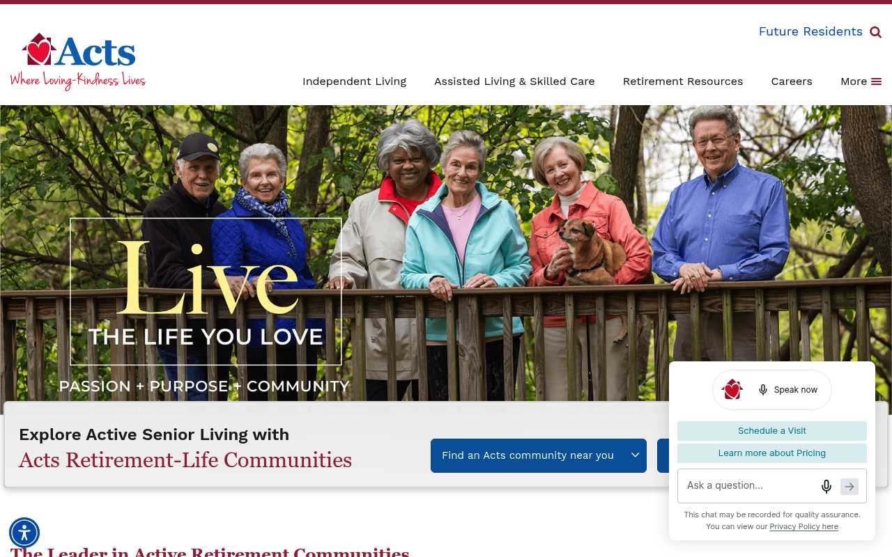 Acts Retirement-Life Communities screenshot