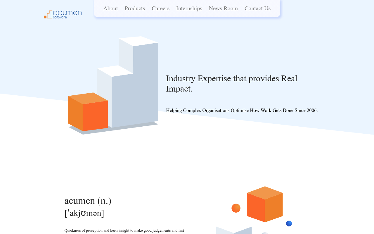 Acumen Software screenshot