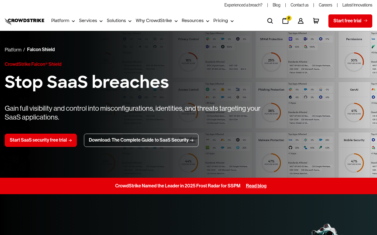 Adaptive Shield website screenshot