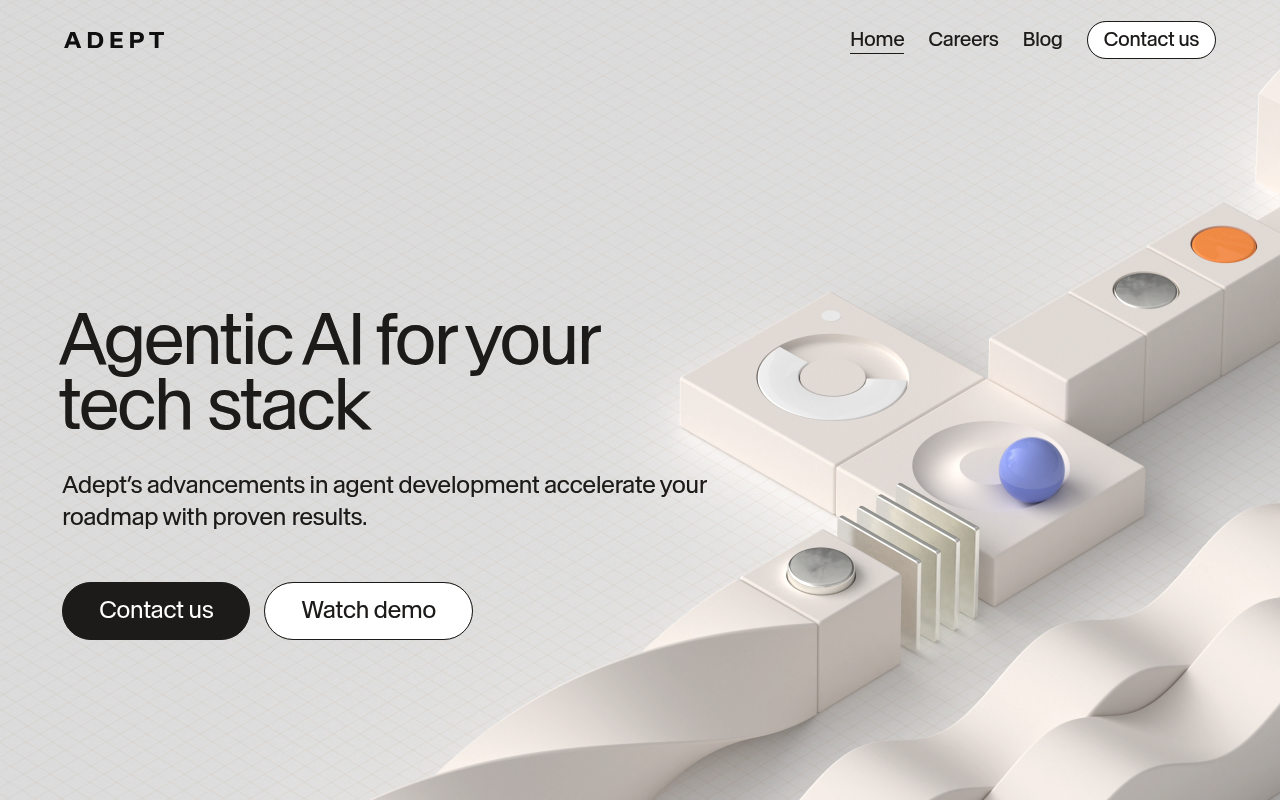 Adept website screenshot