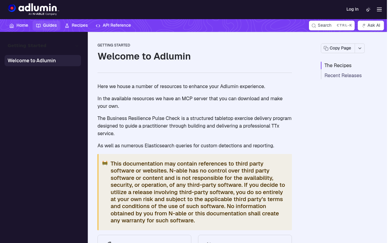 Adlumin screenshot