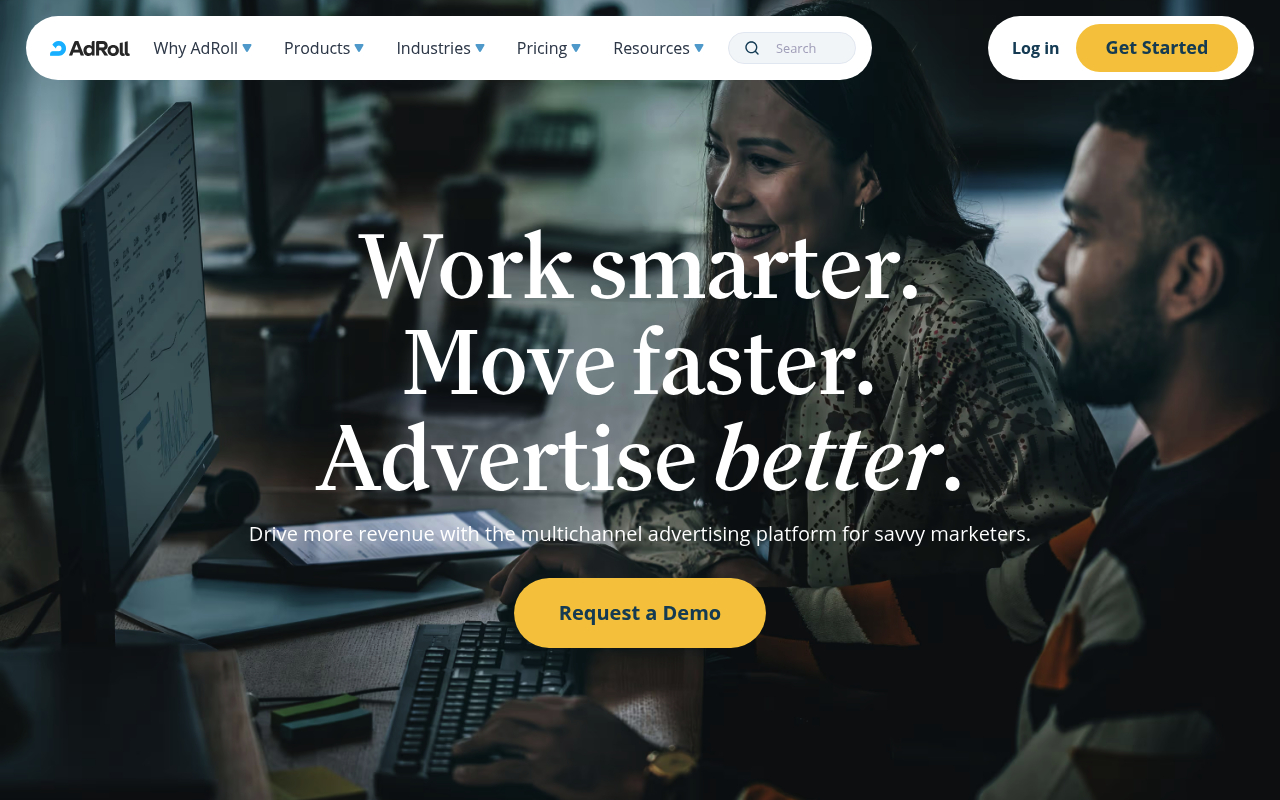 AdRoll website screenshot