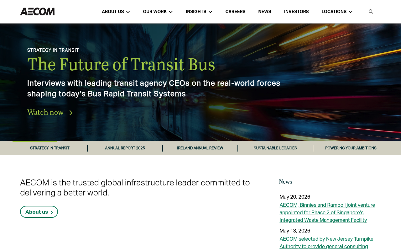 AECOM website screenshot