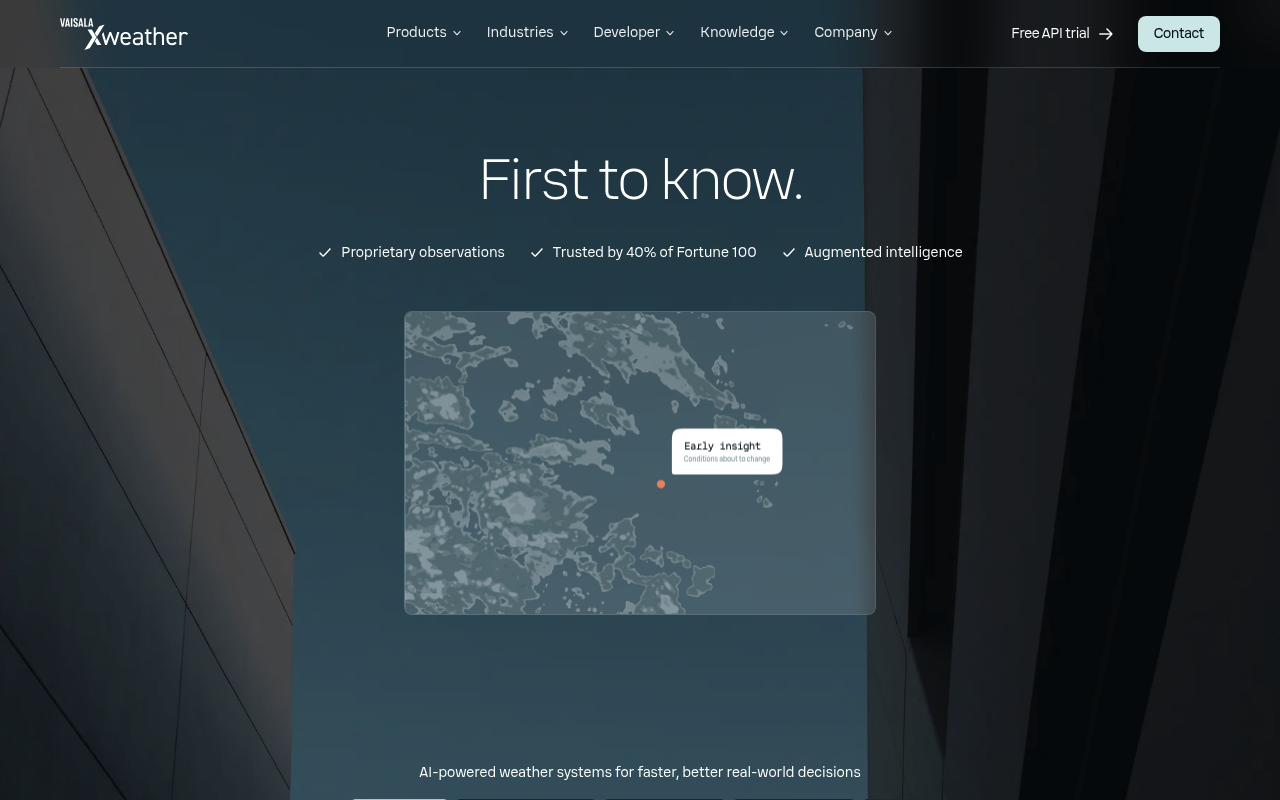 AerisWeather website screenshot