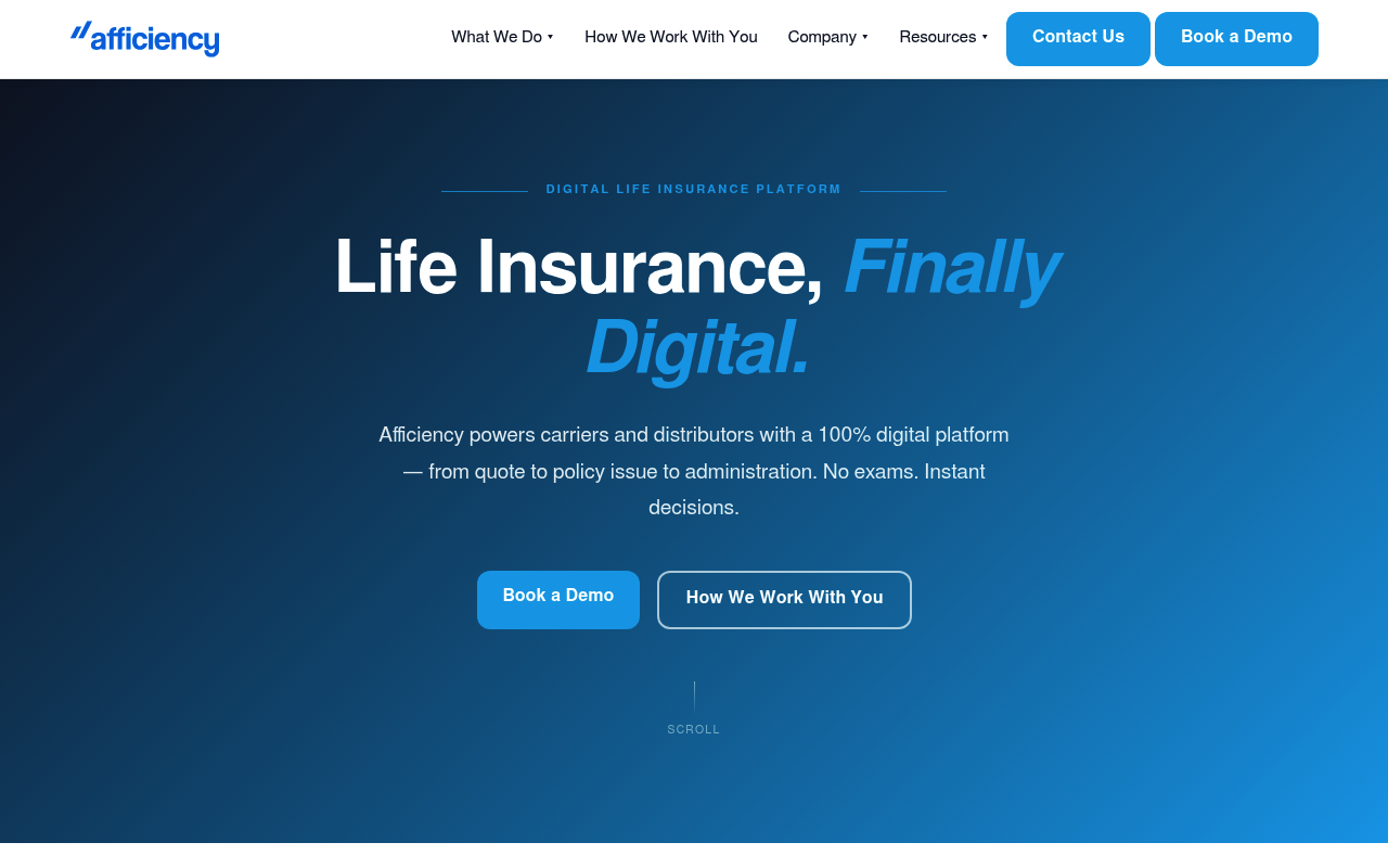 Afficiency screenshot
