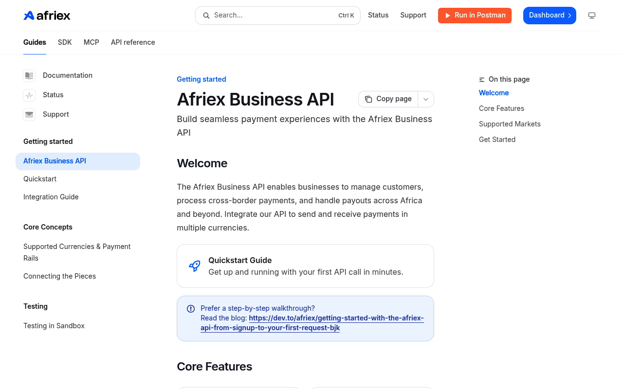 Afriex screenshot