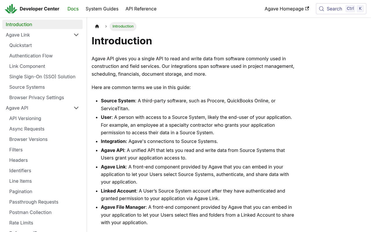 Agave website screenshot