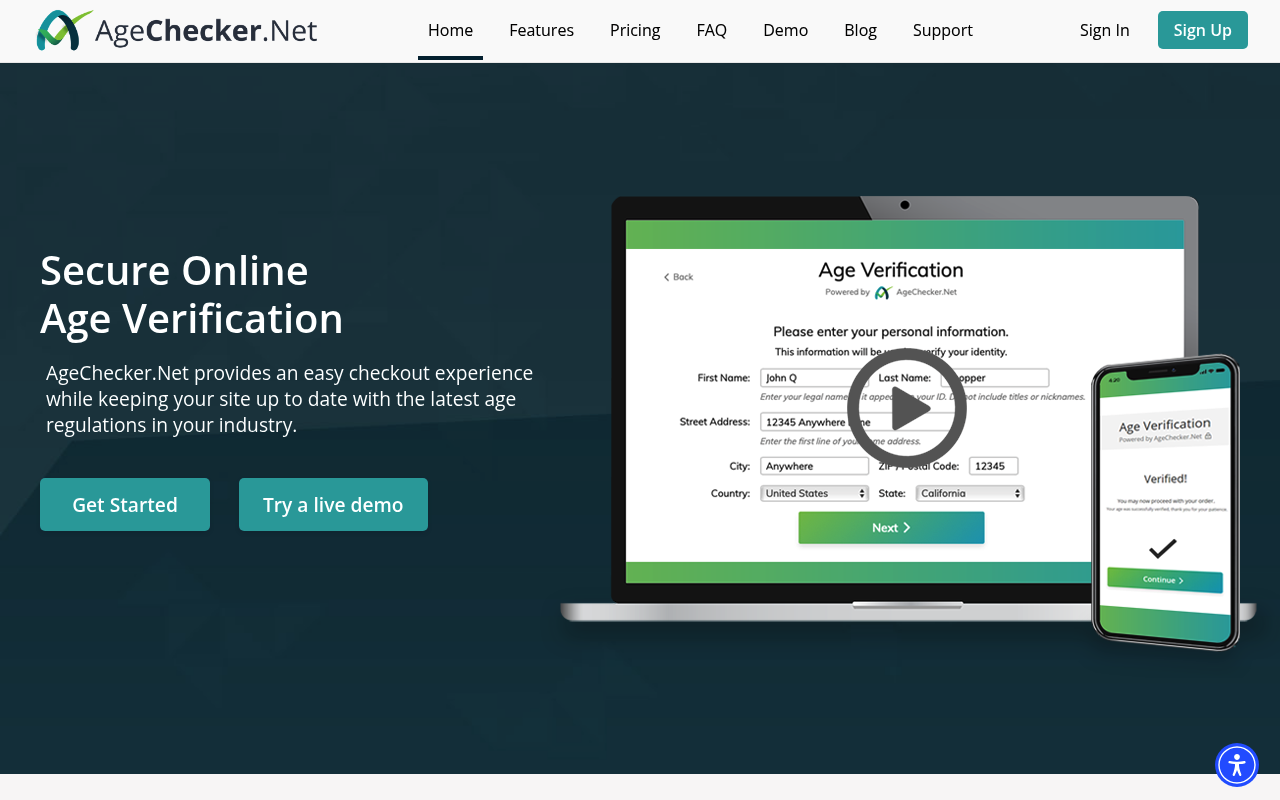 AgeChecker.Net website screenshot