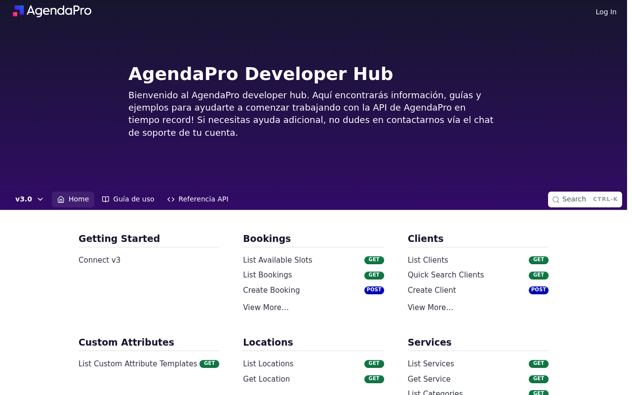 AgendaPro website screenshot