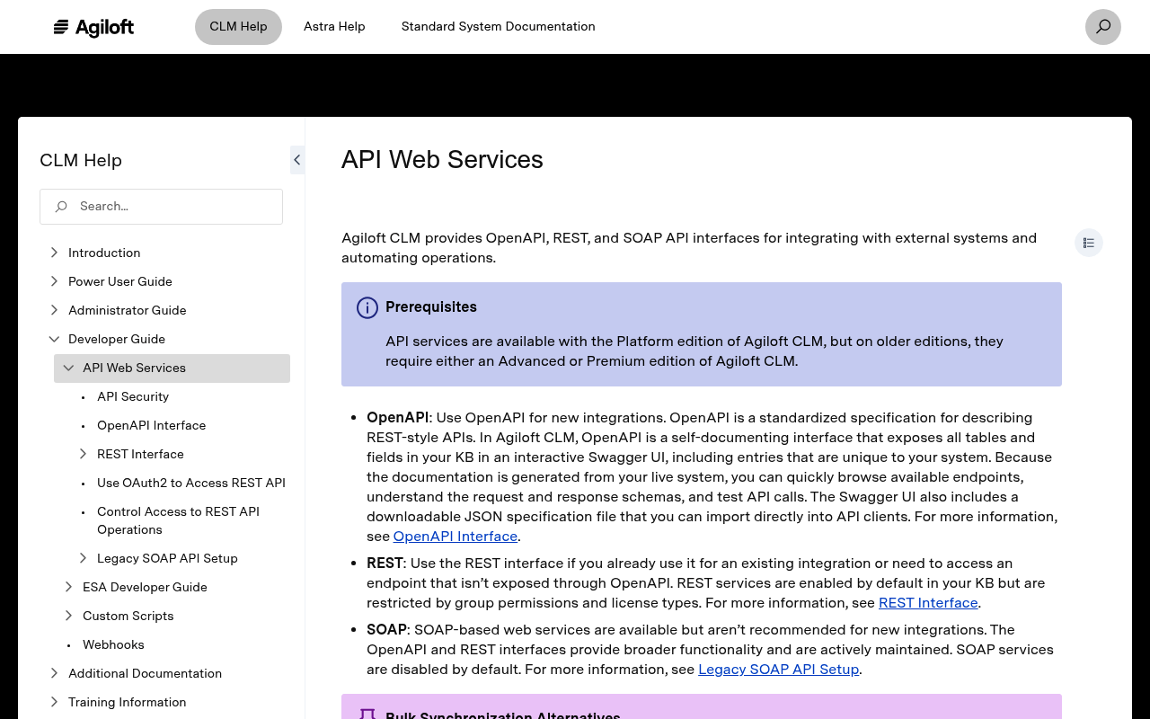 Agiloft website screenshot