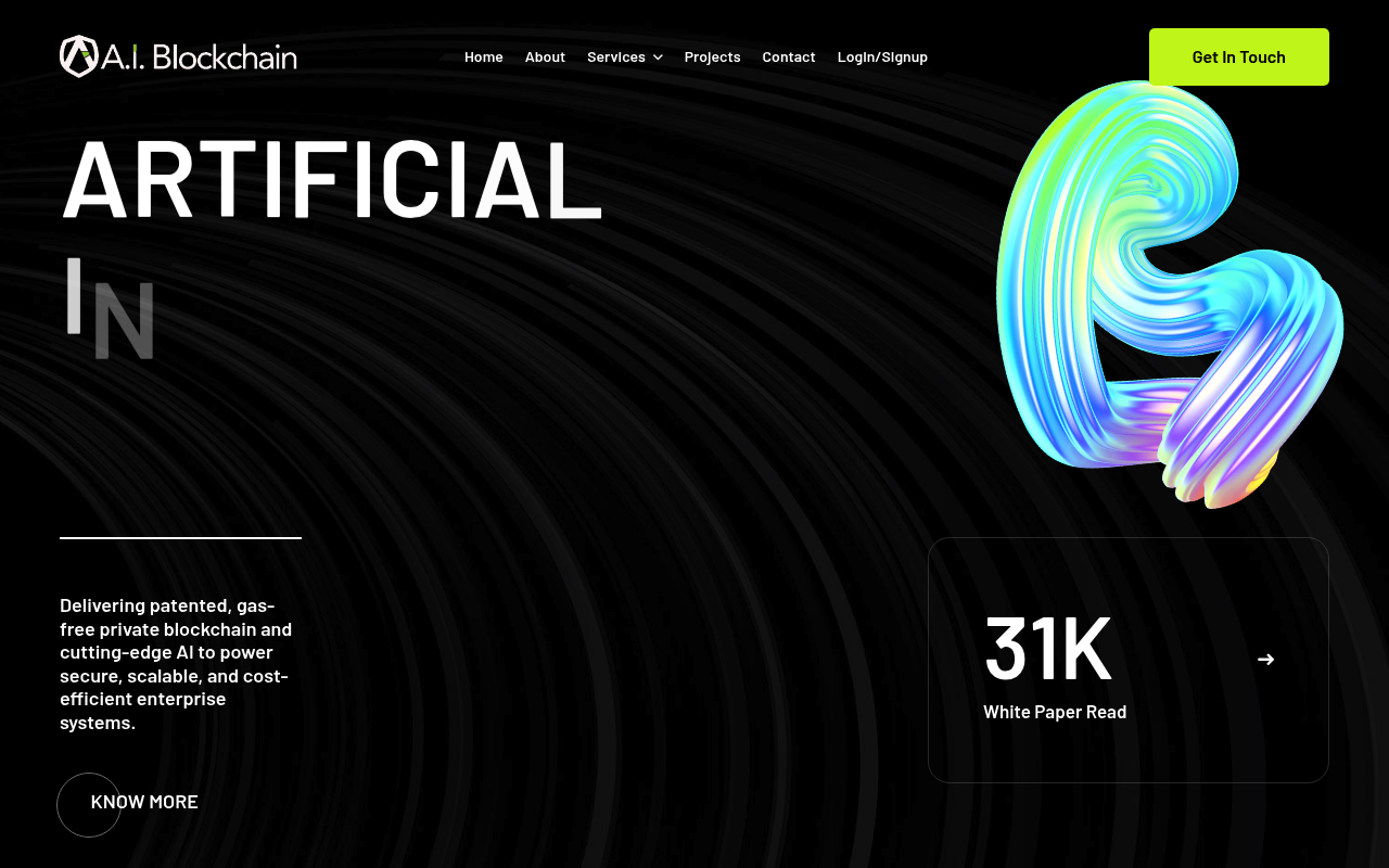 Ai-Blockchain screenshot