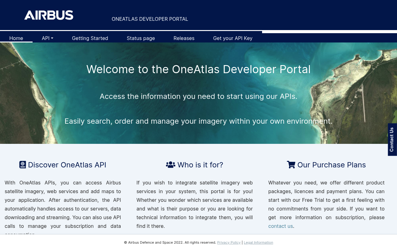 Airbus OneAtlas screenshot
