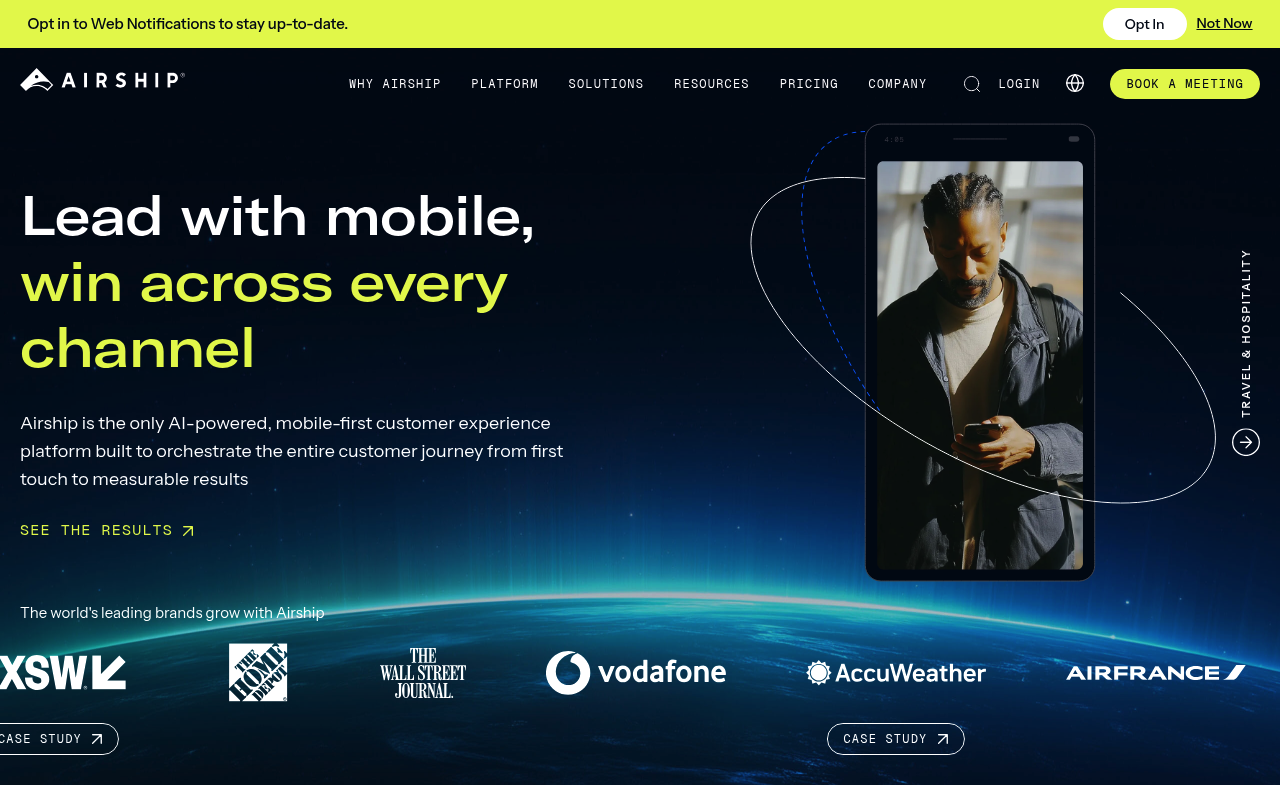 Airship website screenshot