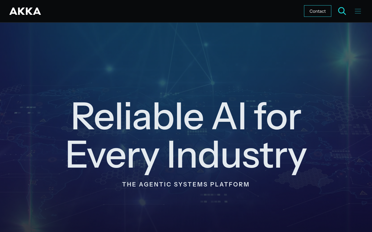 Akka website screenshot