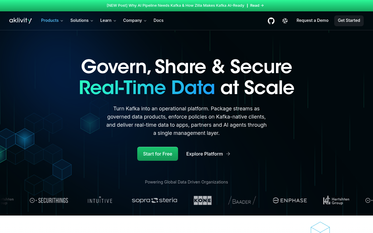Aklivity website screenshot