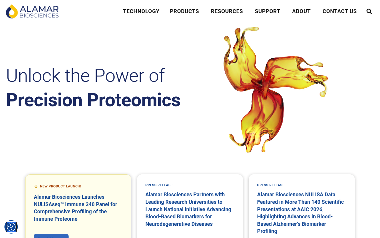 Alamar Biosciences website screenshot