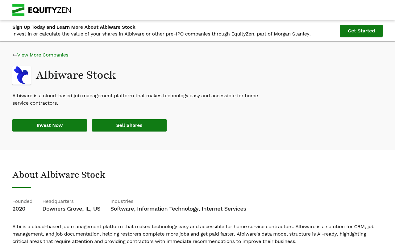 Albiware screenshot