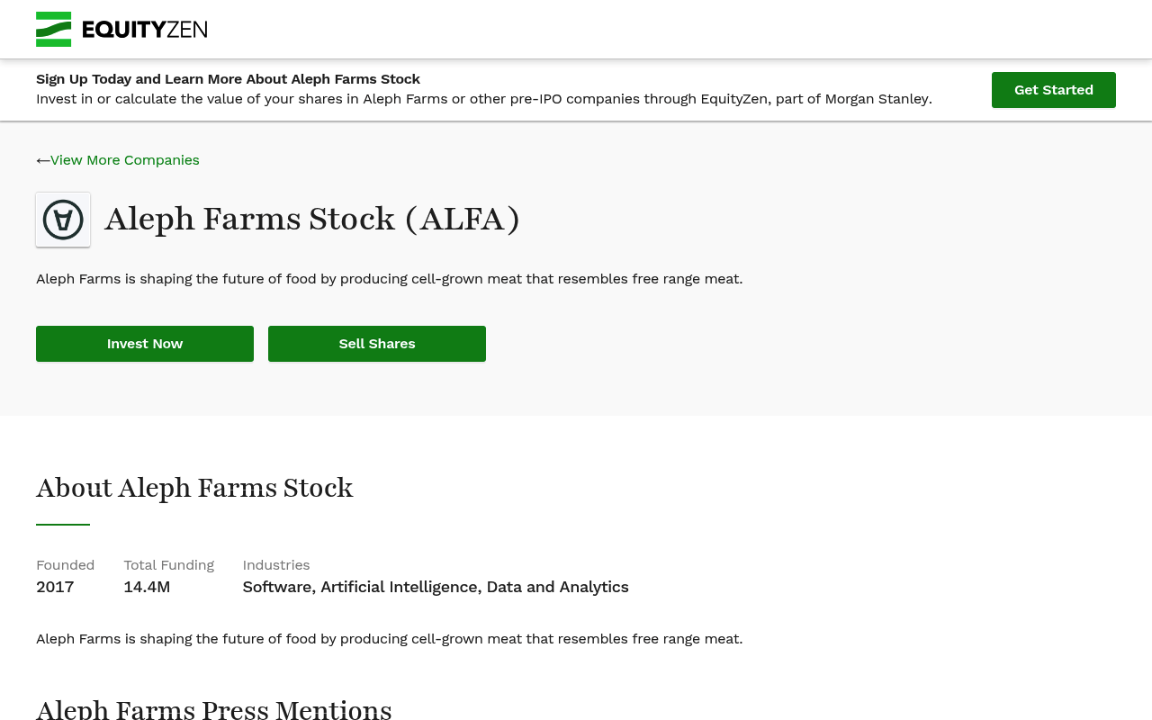 Alephfarms screenshot