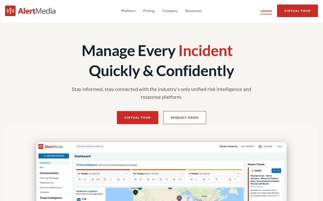 AlertMedia screenshot