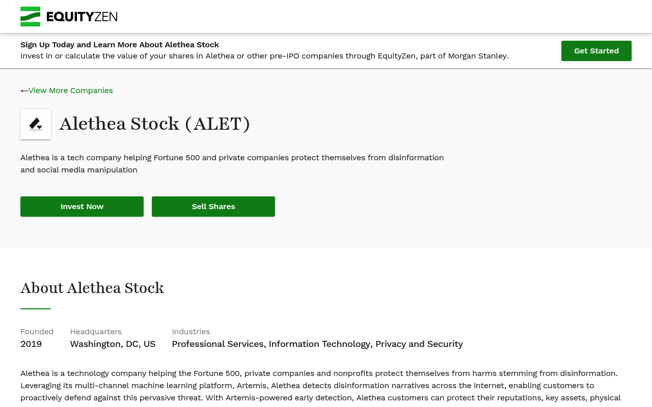 Aletheagroup screenshot