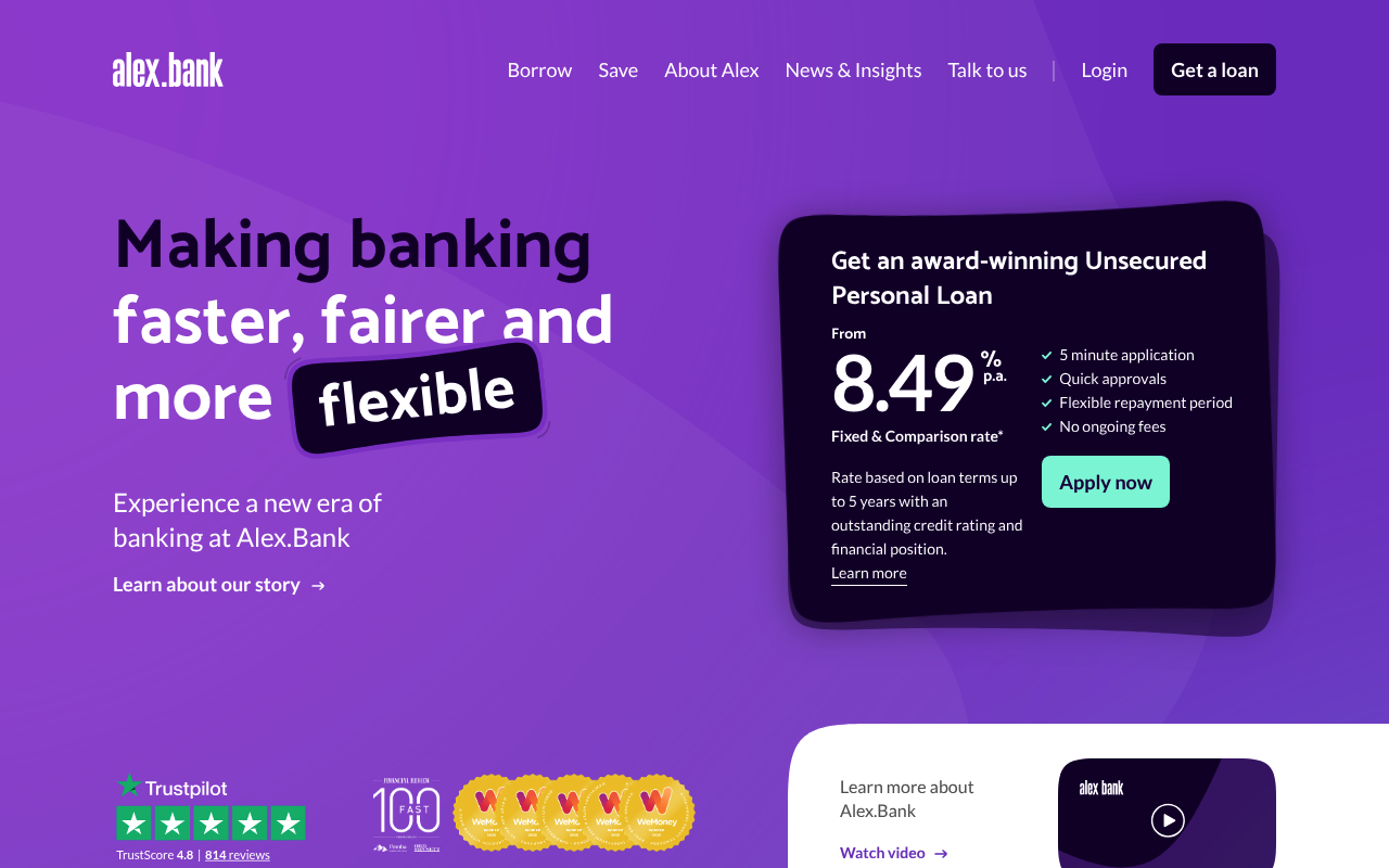 Alex Bank screenshot