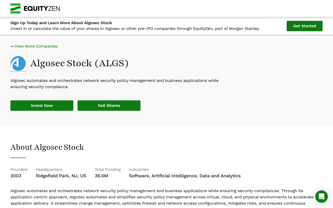 Algosec screenshot
