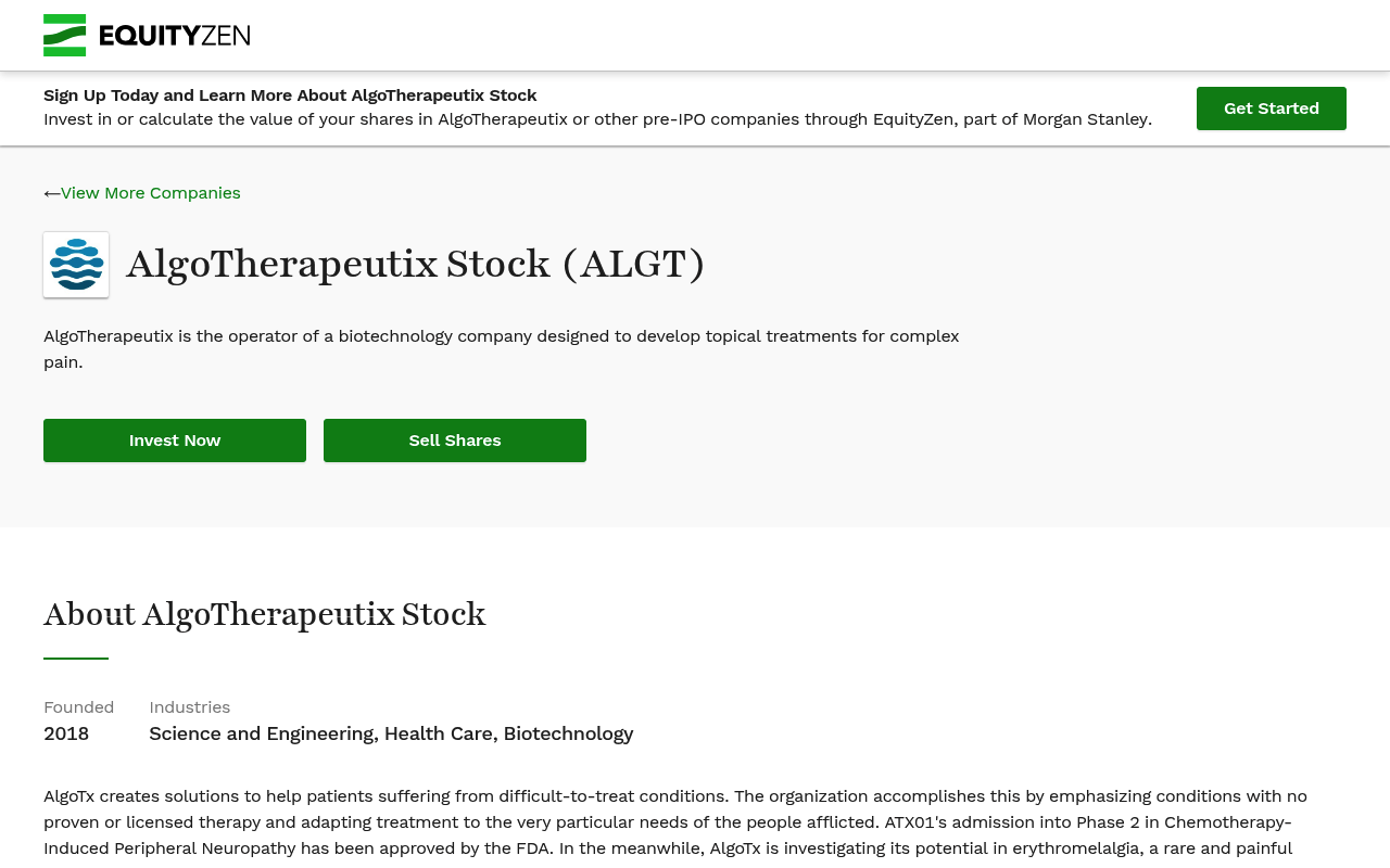 Algotherapeutix screenshot