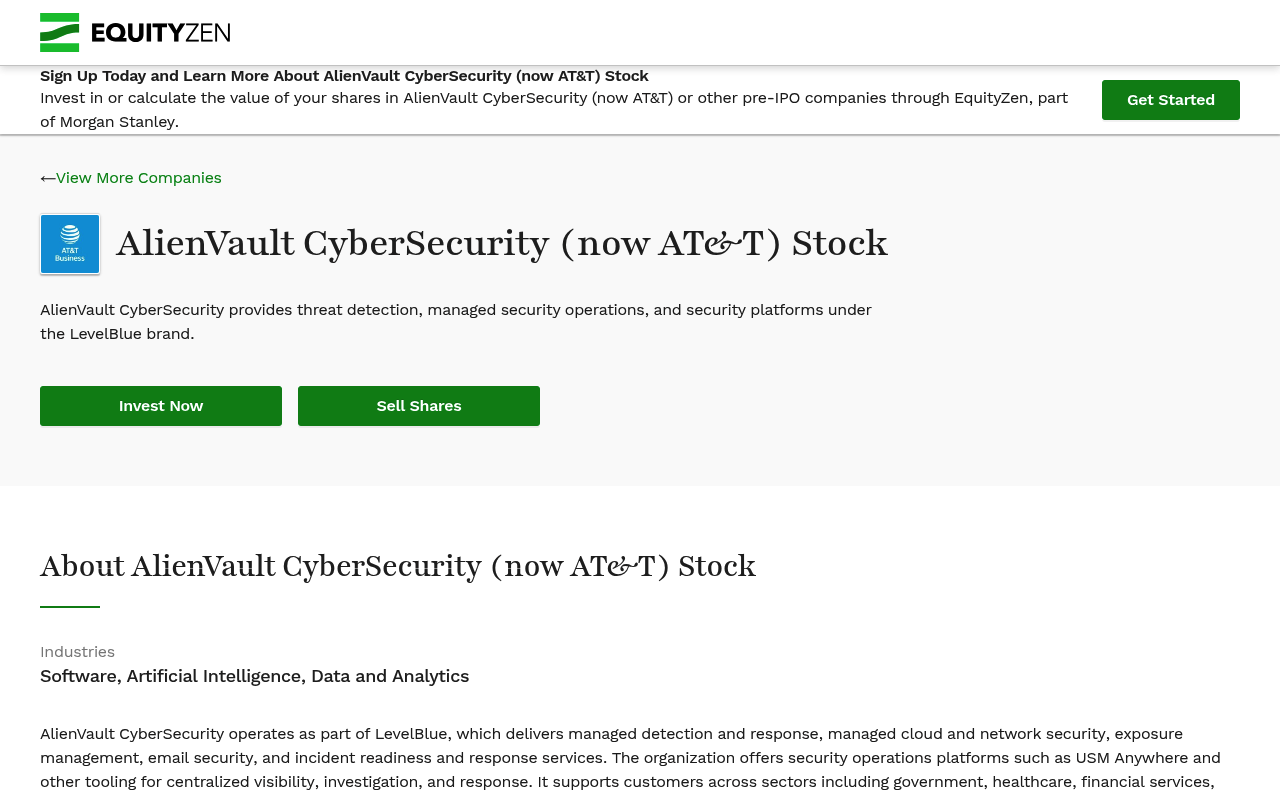 Alienvaultcybersecuritynowatt screenshot