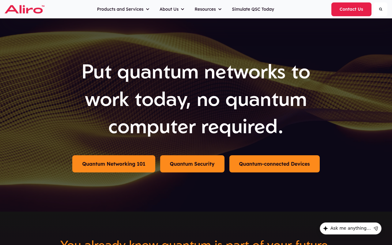 Aliro Quantum screenshot