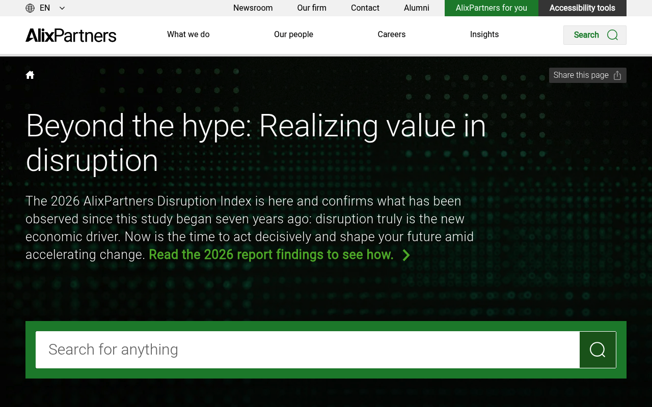 AlixPartners screenshot