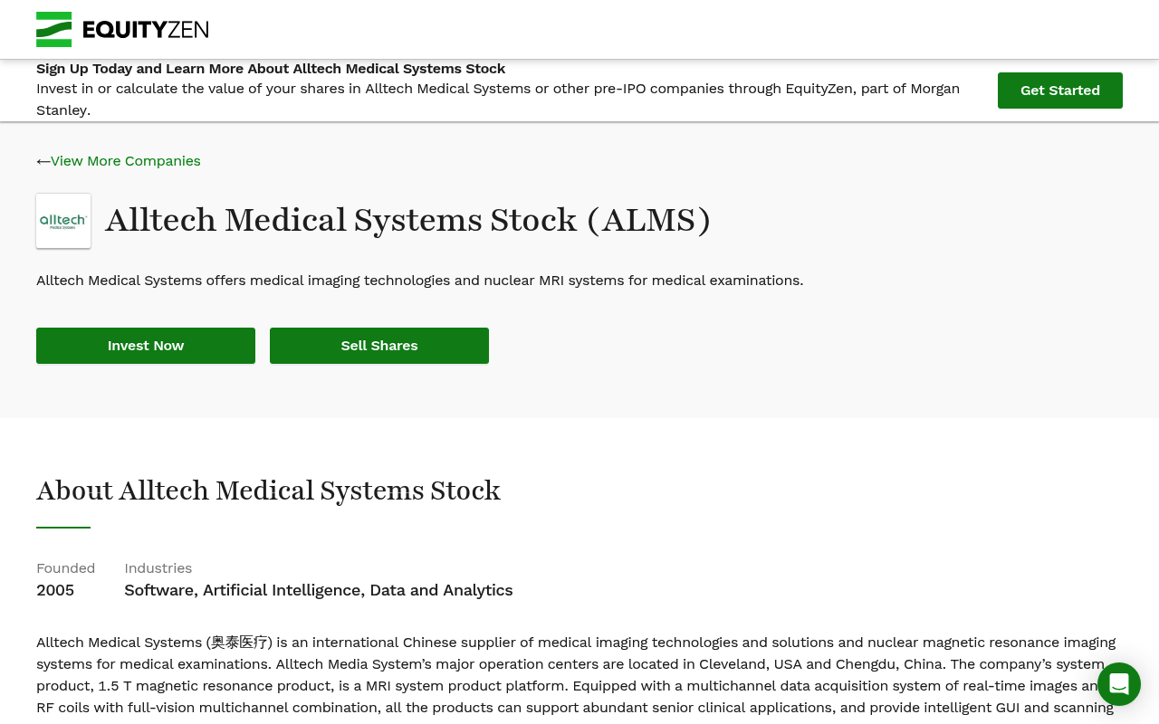 Alltechmedicalsystems screenshot