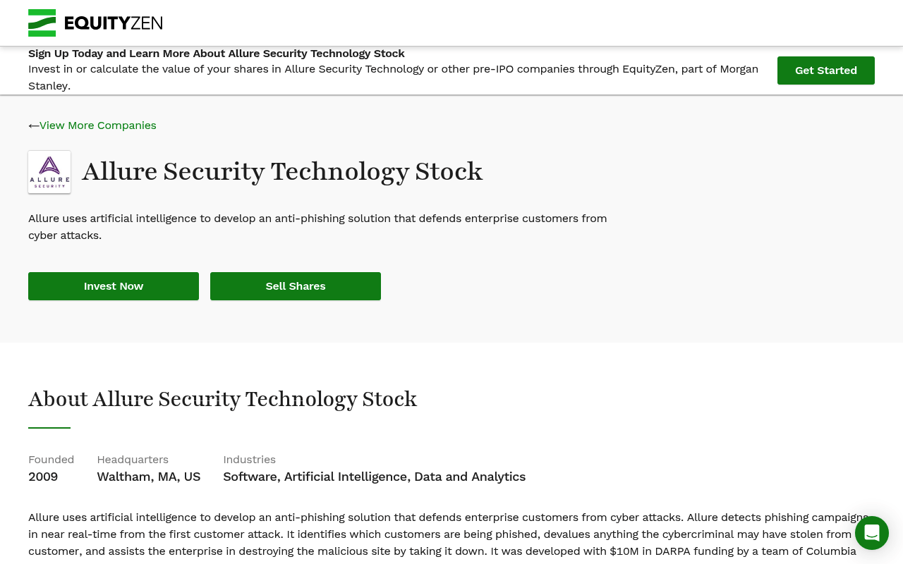 Alluresecuritytechnologyinc screenshot