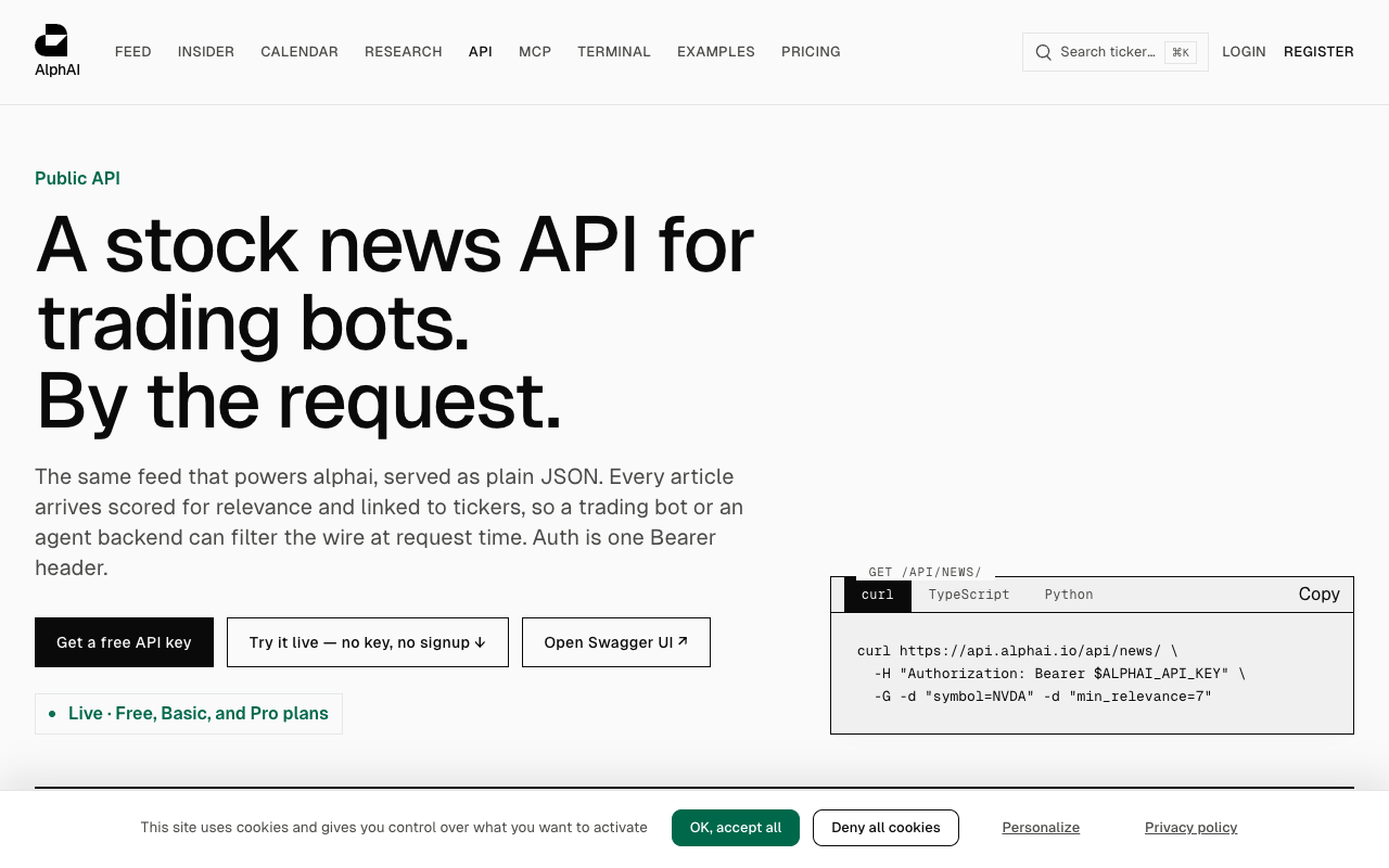AlphaAI screenshot