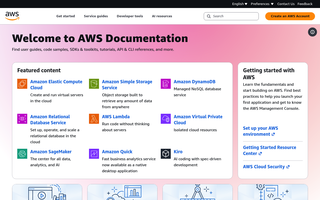 Amazon Lightsail website screenshot