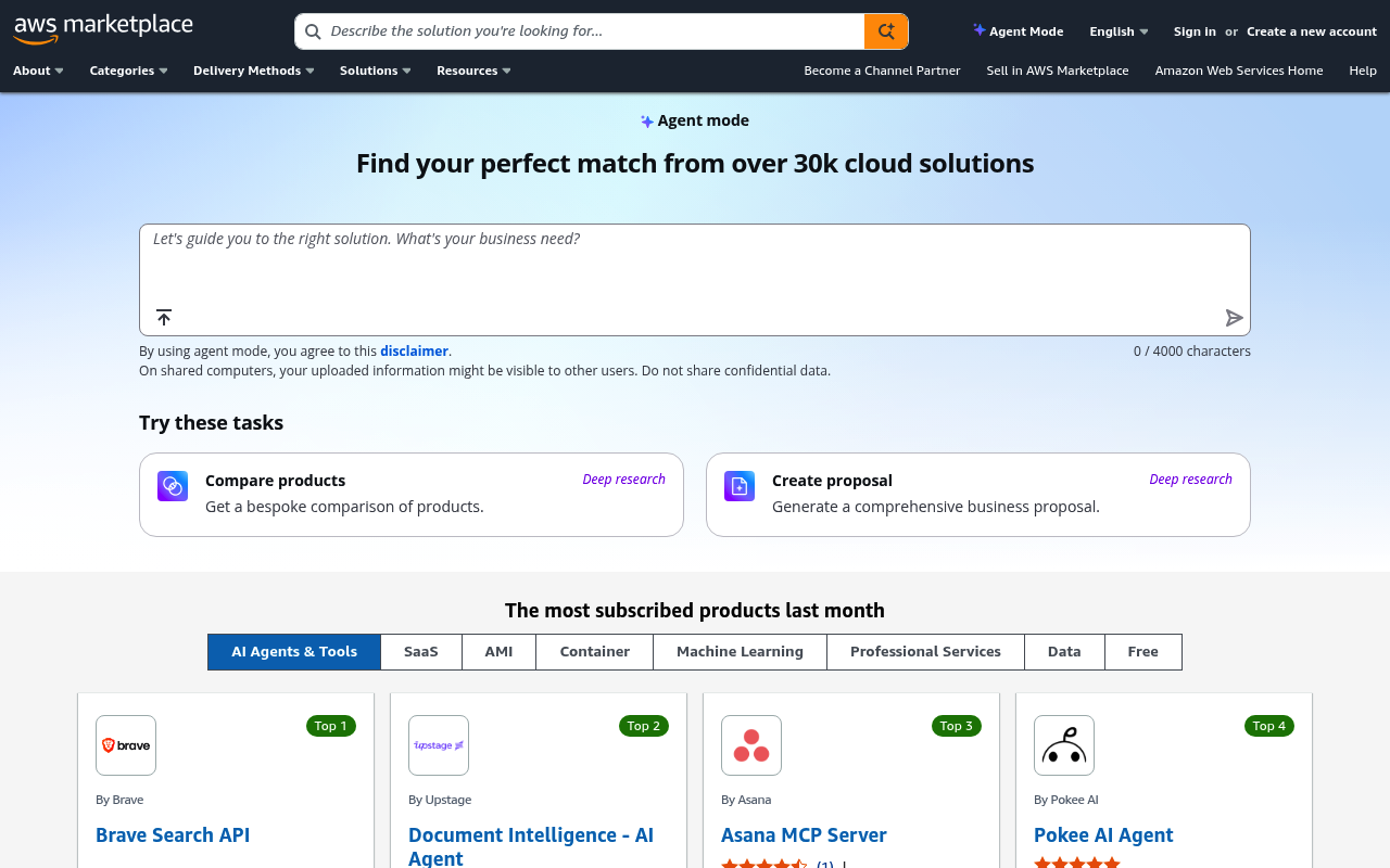 Amazon Marketplace website screenshot