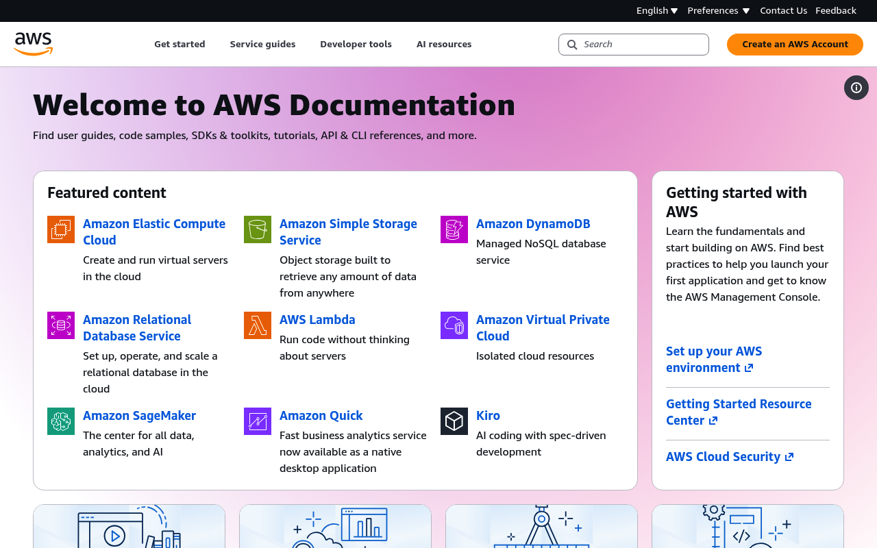 Amazon SES website screenshot