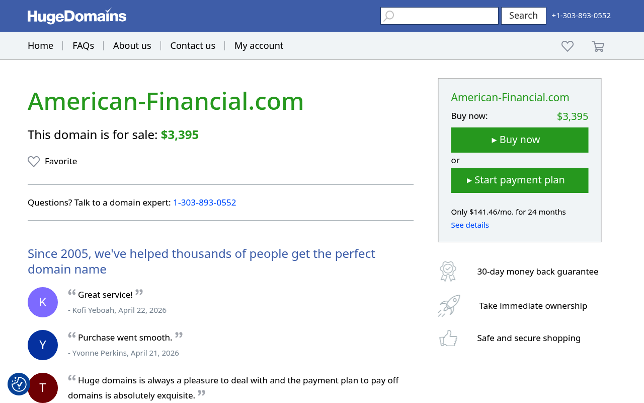 American Financial screenshot