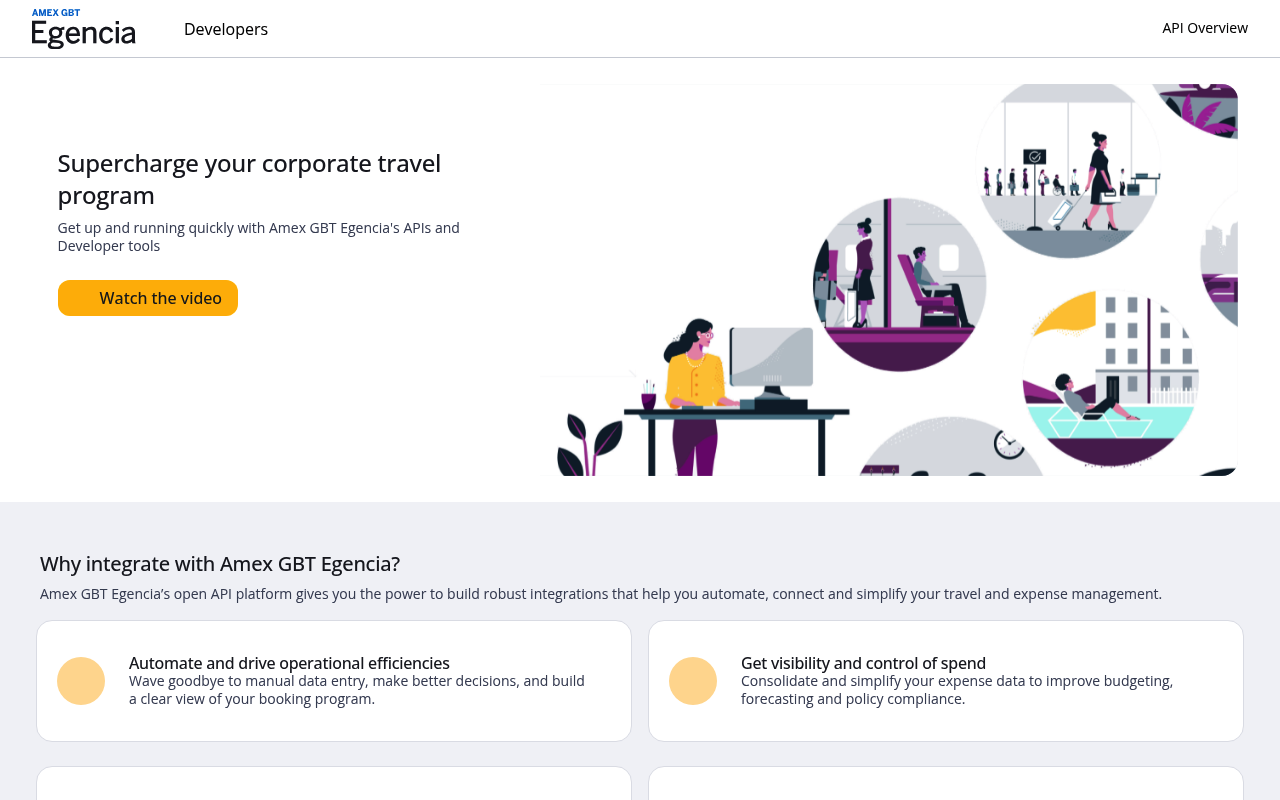 American Express Global Business Travel website screenshot