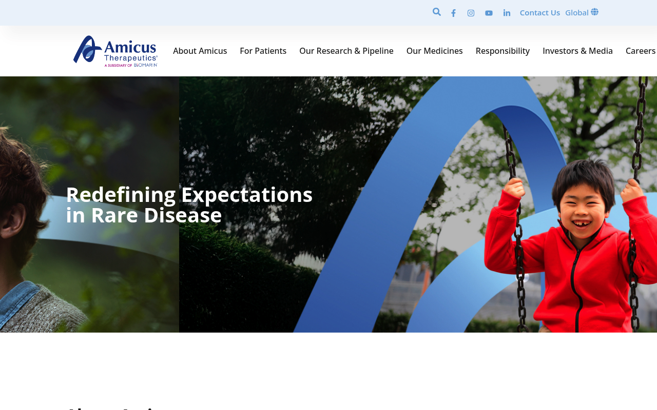 Amicus Therapeutics screenshot