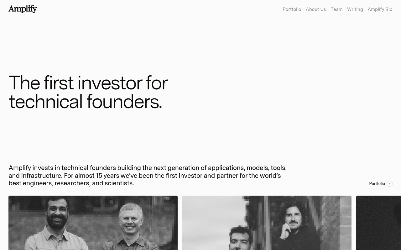 Amplify Partners screenshot