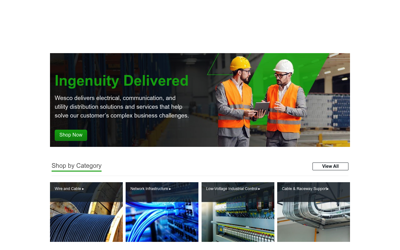 Anixter International website screenshot