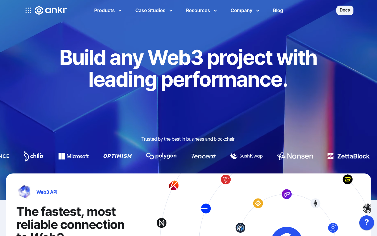 ankr website screenshot